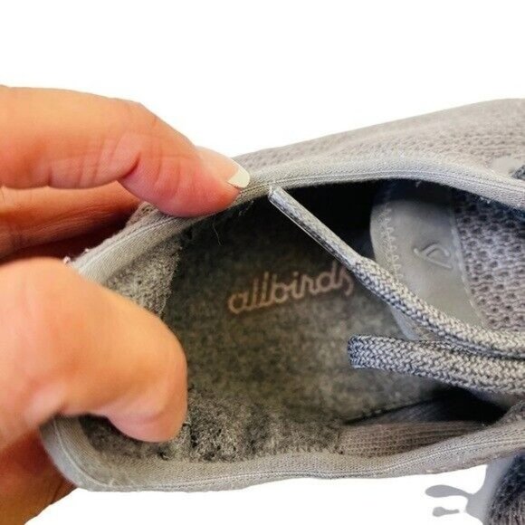 ALLBIRDS Women’s Tree Runners Gray Mist White Sole Size 10 - Picture 7 of 9